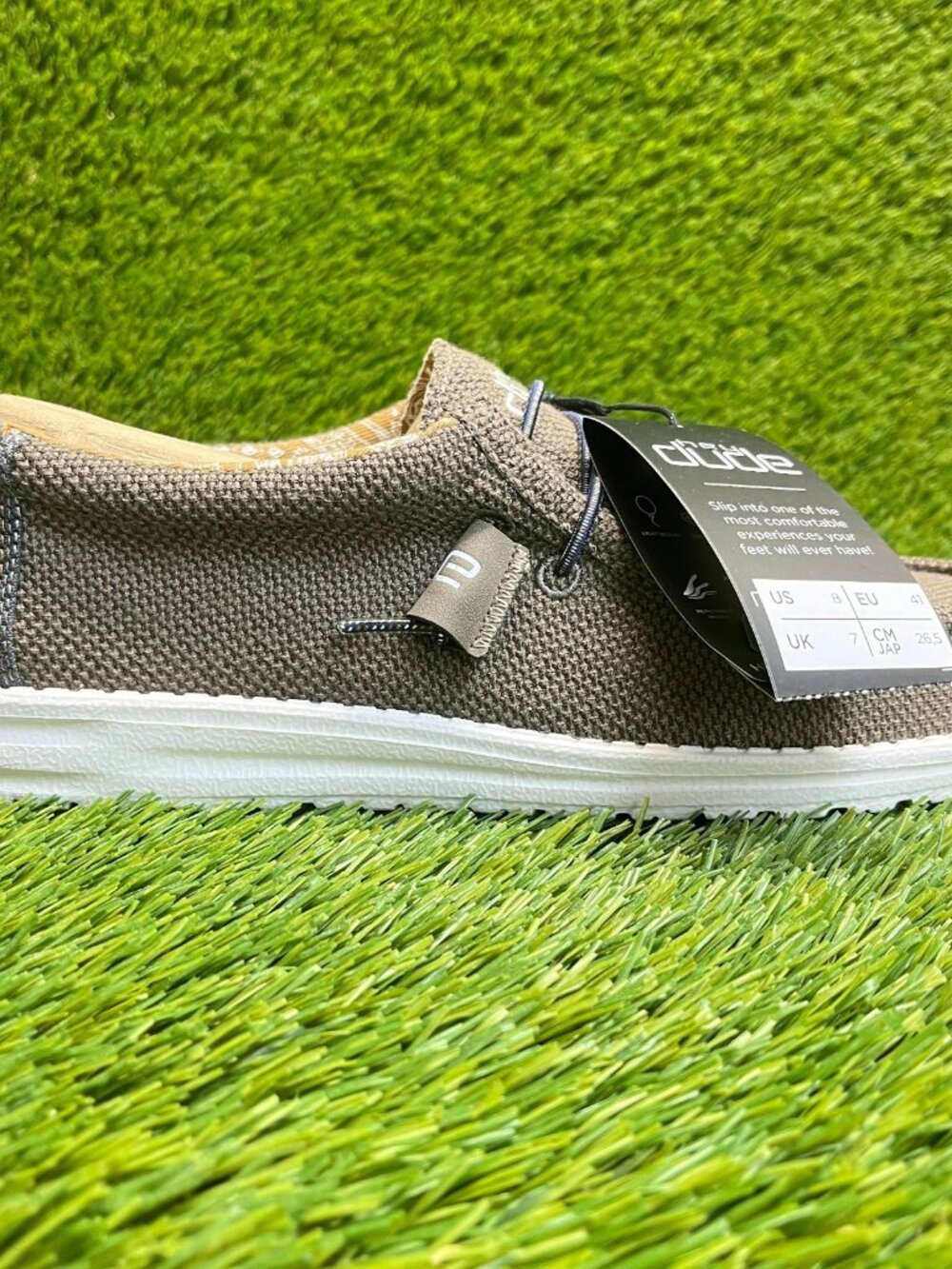 Hey Dude Wally Paisley‎ Mens Size 8 Chocolate White Casual Walking Slip-On Shoes